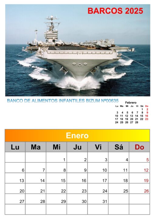 Calendario de imágenes de barcos 2025 formato A4, 12 €, envío gratis a España