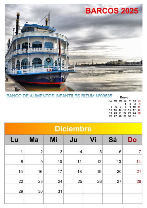 Calendario de imágenes de barcos 2025 formato A4, 12 €, envío gratis a España - Image 2