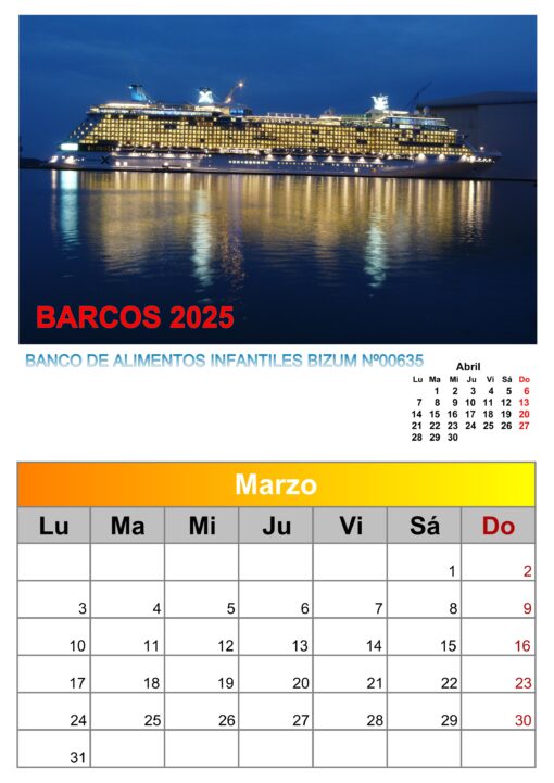 Calendario de imágenes de barcos 2025 formato A4, 12 €, envío gratis a España - Image 11