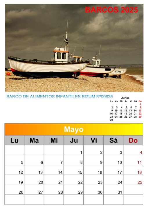 Calendario de imágenes de barcos 2025 formato A4, 12 €, envío gratis a España - Image 9