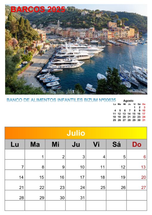 Calendario de imágenes de barcos 2025 formato A4, 12 €, envío gratis a España - Image 7