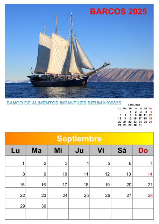 Calendario de imágenes de barcos 2025 formato A4, 12 €, envío gratis a España - Image 5