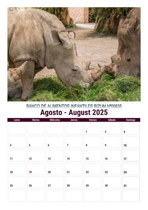 Calendario de imágenes de animales 2025 formato A4, 12 €, envío gratis a España - Image 6