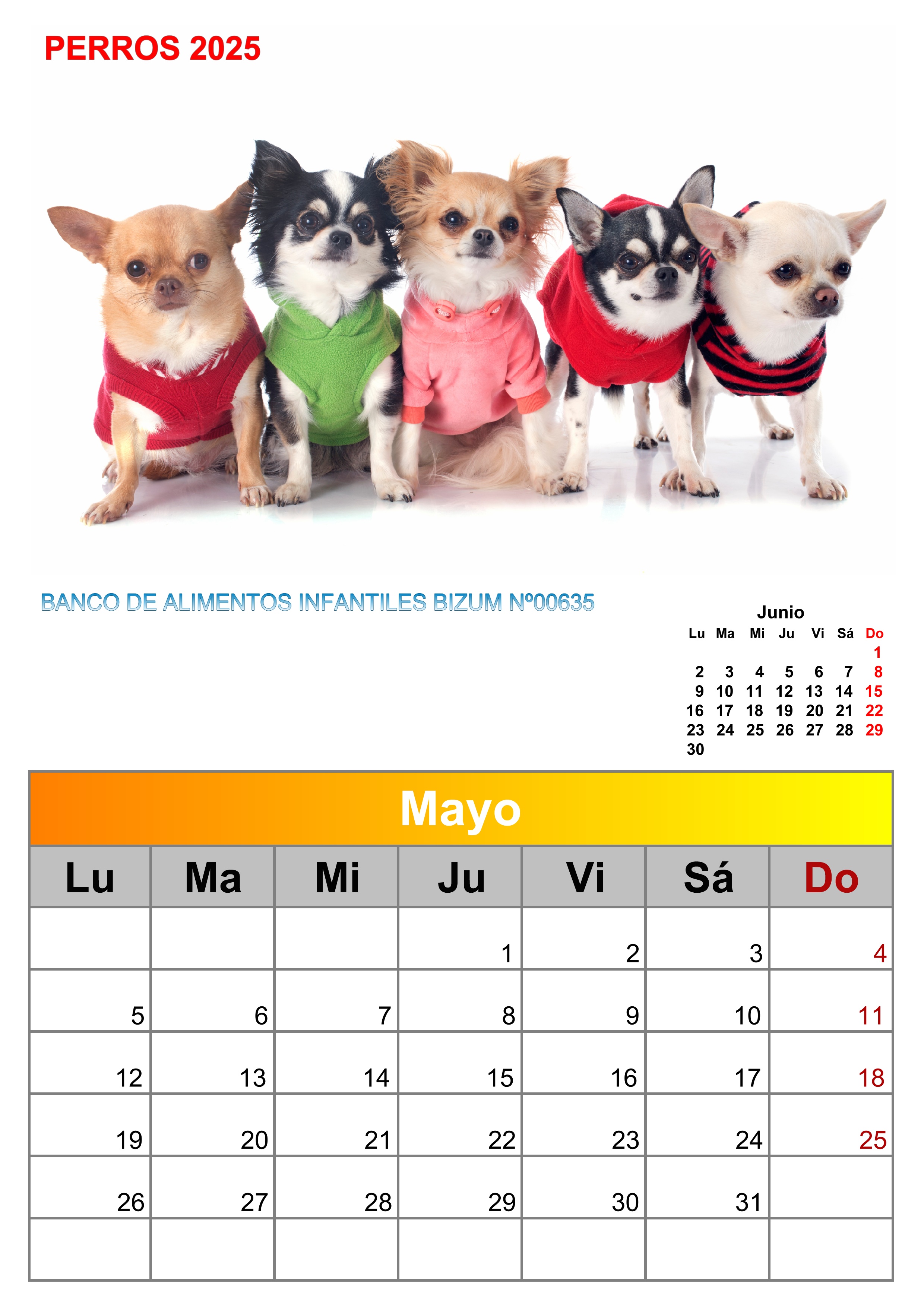 calendario de perros 2025